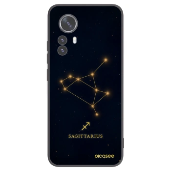 Picasee silikonowe czarne etui na Xiaomi 12 Pro - SAGITTARIUS