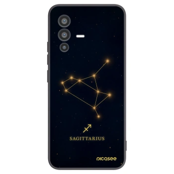 Picasee silikonowe czarne etui na Vivo V23 5G - SAGITTARIUS