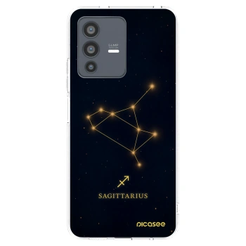 Picasee silikonowe przeźroczyste etui na Vivo V23 5G - SAGITTARIUS
