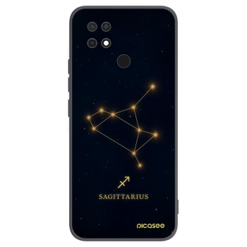 Picasee silikonowe czarne etui na Xiaomi Redmi 10C - SAGITTARIUS