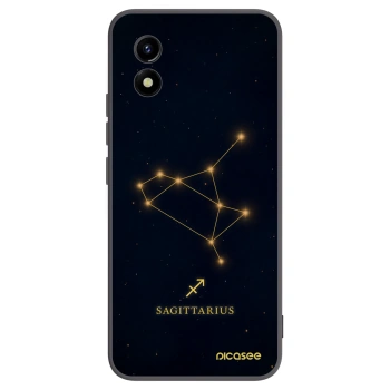 Picasee silikonowe czarne etui na Vivo Y01 - SAGITTARIUS