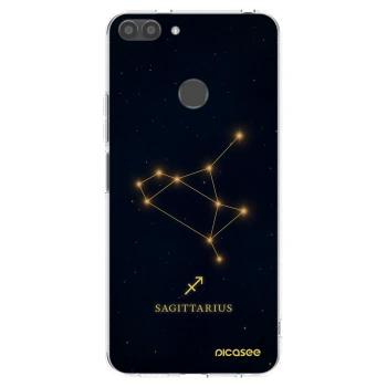 Picasee silikonowe przeźroczyste etui na Huawei P Smart - SAGITTARIUS