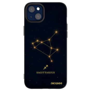 Picasee silikonowe czarne etui na Apple iPhone 14 Plus - SAGITTARIUS