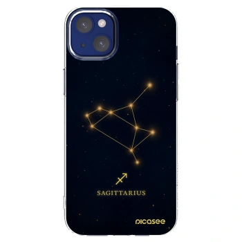 Picasee silikonowe przeźroczyste etui na Apple iPhone 14 Plus - SAGITTARIUS