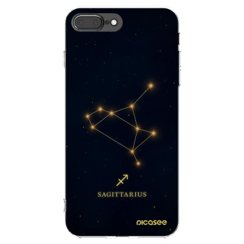 Picasee silikonowe przeźroczyste etui na Apple iPhone 8 Plus - SAGITTARIUS