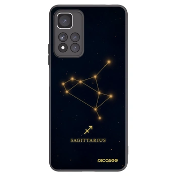 Picasee silikonowe czarne etui na Xiaomi Redmi Note 11 Pro+ 5G - SAGITTARIUS