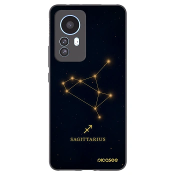 Picasee silikonowe czarne etui na Xiaomi 12T Pro - SAGITTARIUS