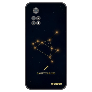 Picasee silikonowe czarne etui na Xiaomi Poco M4 Pro - SAGITTARIUS