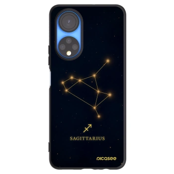Picasee silikonowe czarne etui na Honor X7 - SAGITTARIUS