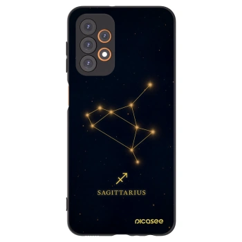 Picasee silikonowe czarne etui na Samsung Galaxy A23 A236B 5G - SAGITTARIUS