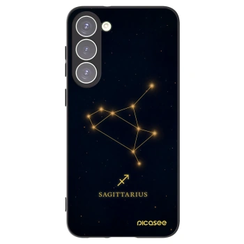 Picasee silikonowe czarne etui na Samsung Galaxy S23+ 5G - SAGITTARIUS
