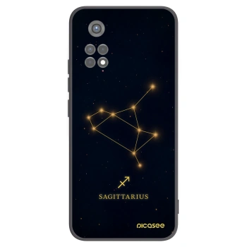 Picasee silikonowe czarne etui na Xiaomi Redmi Note 11S 5G - SAGITTARIUS