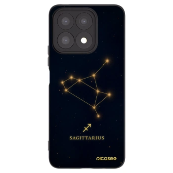 Picasee silikonowe czarne etui na Honor X8a - SAGITTARIUS