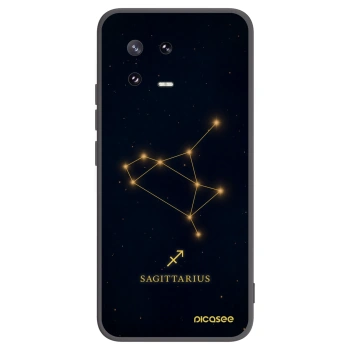Picasee silikonowe czarne etui na Xiaomi 13 Pro - SAGITTARIUS