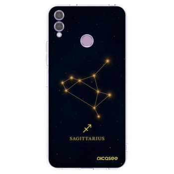 Picasee silikonowe przeźroczyste etui na Honor 8X - SAGITTARIUS