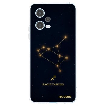 Picasee silikonowe przeźroczyste etui na Xiaomi Redmi Note 12 5G - SAGITTARIUS