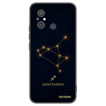Picasee silikonowe czarne etui na Xiaomi Redmi 12C - SAGITTARIUS