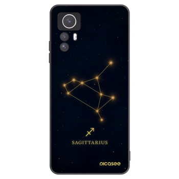 Picasee silikonowe czarne etui na Xiaomi Redmi Note 12S - SAGITTARIUS