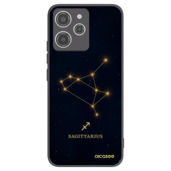 Picasee silikonowe czarne etui na Xiaomi Redmi 12 4G - SAGITTARIUS