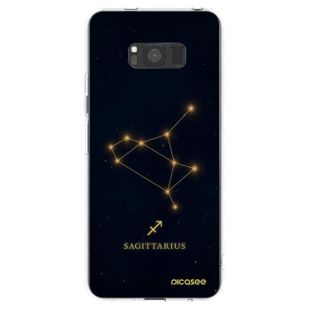 Picasee silikonowe przeźroczyste etui na Samsung Galaxy S8 G950F - SAGITTARIUS