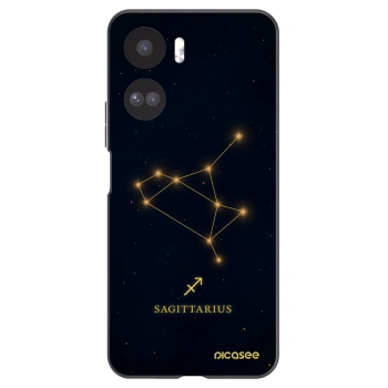 Picasee silikonowe czarne etui na Honor 90 Lite 5G - SAGITTARIUS