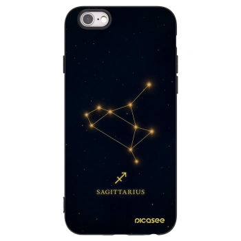 Picasee silikonowe czarne etui na Apple iPhone 6/6S - SAGITTARIUS