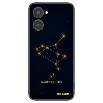 Picasee silikonowe czarne etui na Realme 10 4G - SAGITTARIUS