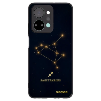 Picasee silikonowe czarne etui na Honor X7a - SAGITTARIUS