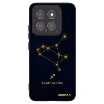 Picasee silikonowe czarne etui na Xiaomi 14 - SAGITTARIUS