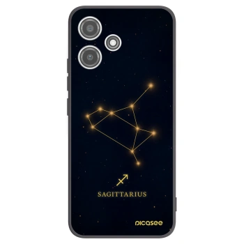 Picasee silikonowe czarne etui na Xiaomi Redmi 12 5G - SAGITTARIUS