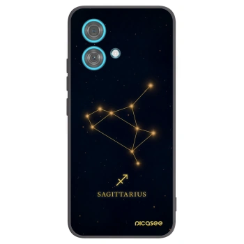 Picasee silikonowe czarne etui na Motorola Edge 40 Neo - SAGITTARIUS