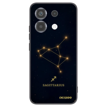 Picasee silikonowe czarne etui na Xiaomi Poco X6 - SAGITTARIUS