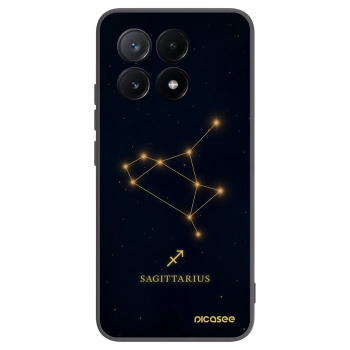 Picasee silikonowe czarne etui na Xiaomi Poco X6 Pro - SAGITTARIUS