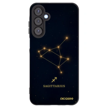 Picasee silikonowe czarne etui na Samsung Galaxy A25 A256B 5G - SAGITTARIUS