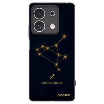 Picasee silikonowe czarne etui na Xiaomi Redmi Note 13 4G - SAGITTARIUS