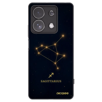 Picasee silikonowe czarne etui na Xiaomi Redmi Note 13 Pro 4G - SAGITTARIUS