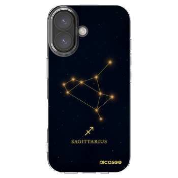 Picasee silikonowe przeźroczyste etui na Apple iPhone 16 - SAGITTARIUS