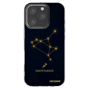 Picasee silikonowe przeźroczyste etui na Apple iPhone 16 Pro - SAGITTARIUS