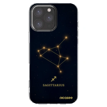 Picasee silikonowe przeźroczyste etui na Apple iPhone 16 Pro Max - SAGITTARIUS
