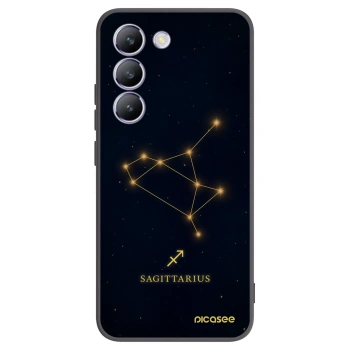 Picasee silikonowe czarne etui na Vivo V40 SE 5G - SAGITTARIUS