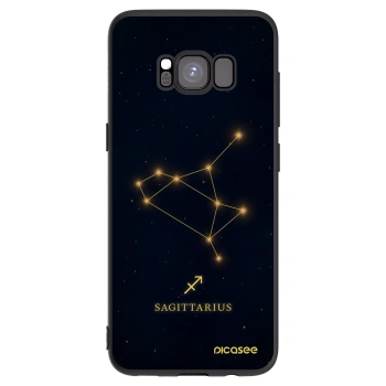 Picasee silikonowe czarne etui na Samsung Galaxy S8 G950F - SAGITTARIUS