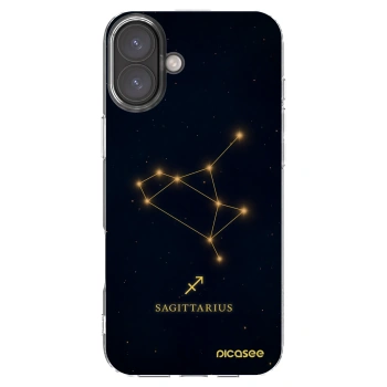 Picasee silikonowe przeźroczyste etui na Apple iPhone 16 Plus - SAGITTARIUS