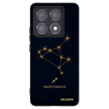 Picasee silikonowe czarne etui na Xiaomi 14T Pro - SAGITTARIUS