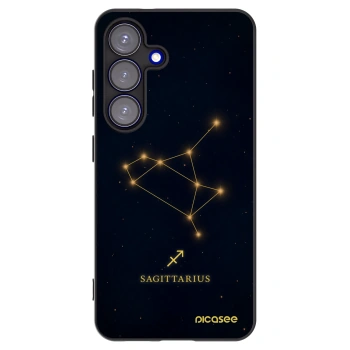 Picasee silikonowe czarne etui na Samsung Galaxy S25 5G - SAGITTARIUS