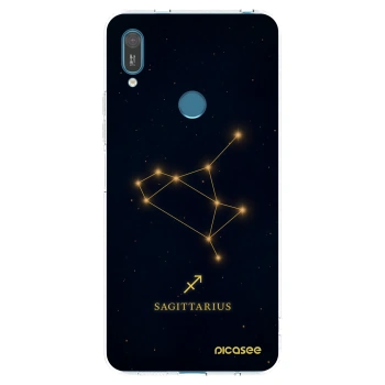 Picasee silikonowe przeźroczyste etui na Huawei Y7 2019 - SAGITTARIUS