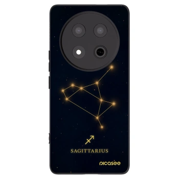 Picasee silikonowe czarne etui na Honor Magic7 Lite 5G - SAGITTARIUS