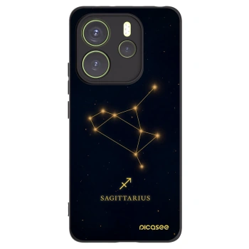 Picasee silikonowe czarne etui na Xiaomi Redmi Note 14 4G - SAGITTARIUS