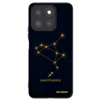 Picasee silikonowe czarne etui na Honor X8c - SAGITTARIUS
