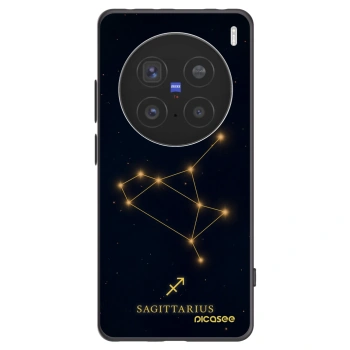 Picasee silikonowe czarne etui na Vivo X200 Pro - SAGITTARIUS