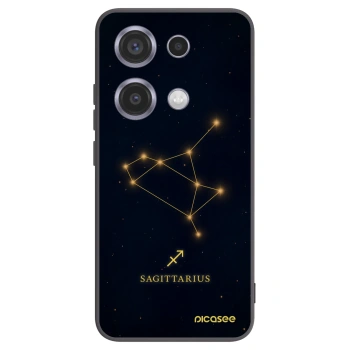 Picasee silikonowe czarne etui na Xiaomi Redmi Note 14S - SAGITTARIUS
